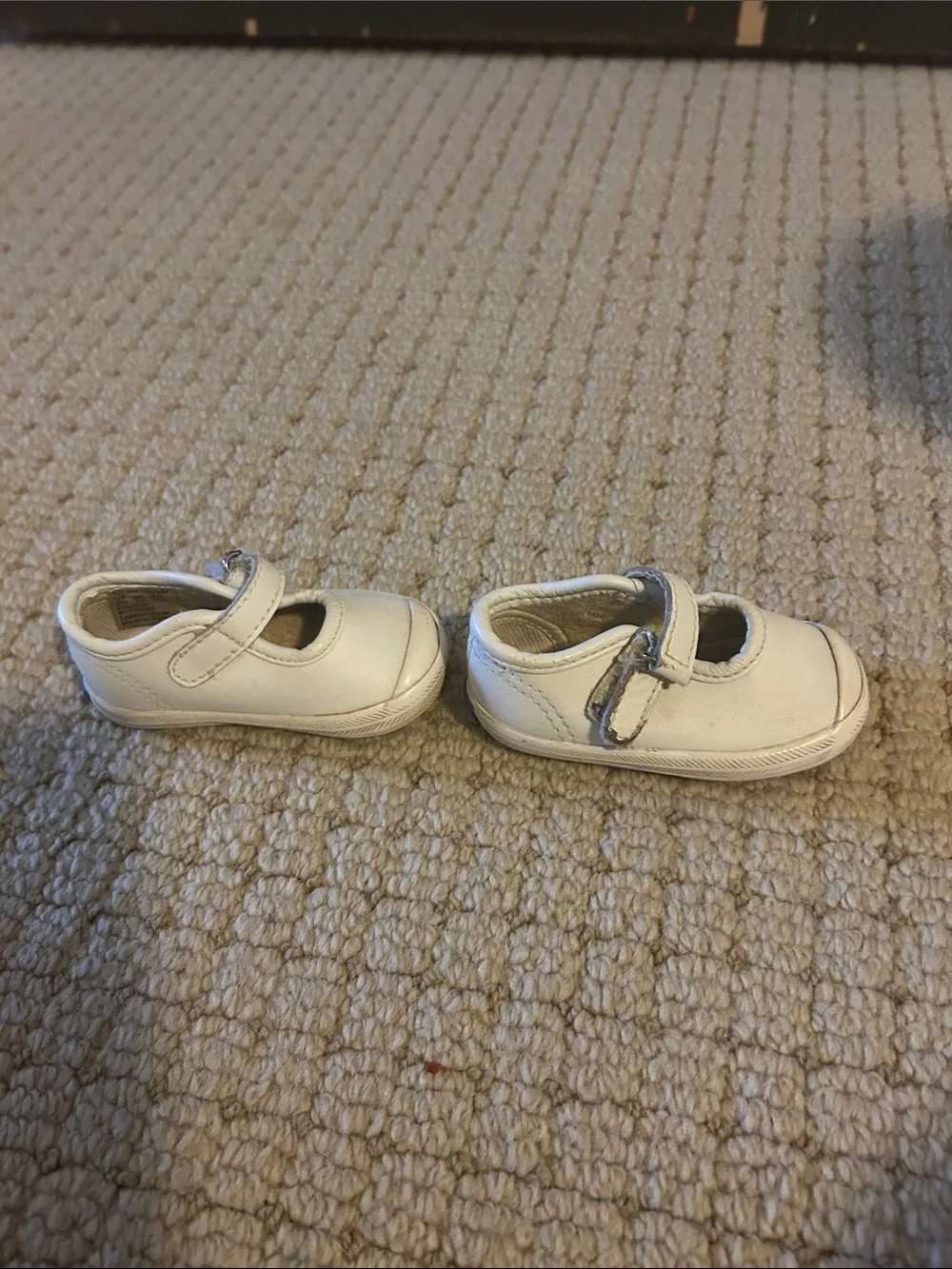 Keds White Mary Jane Baby Walker Shoes